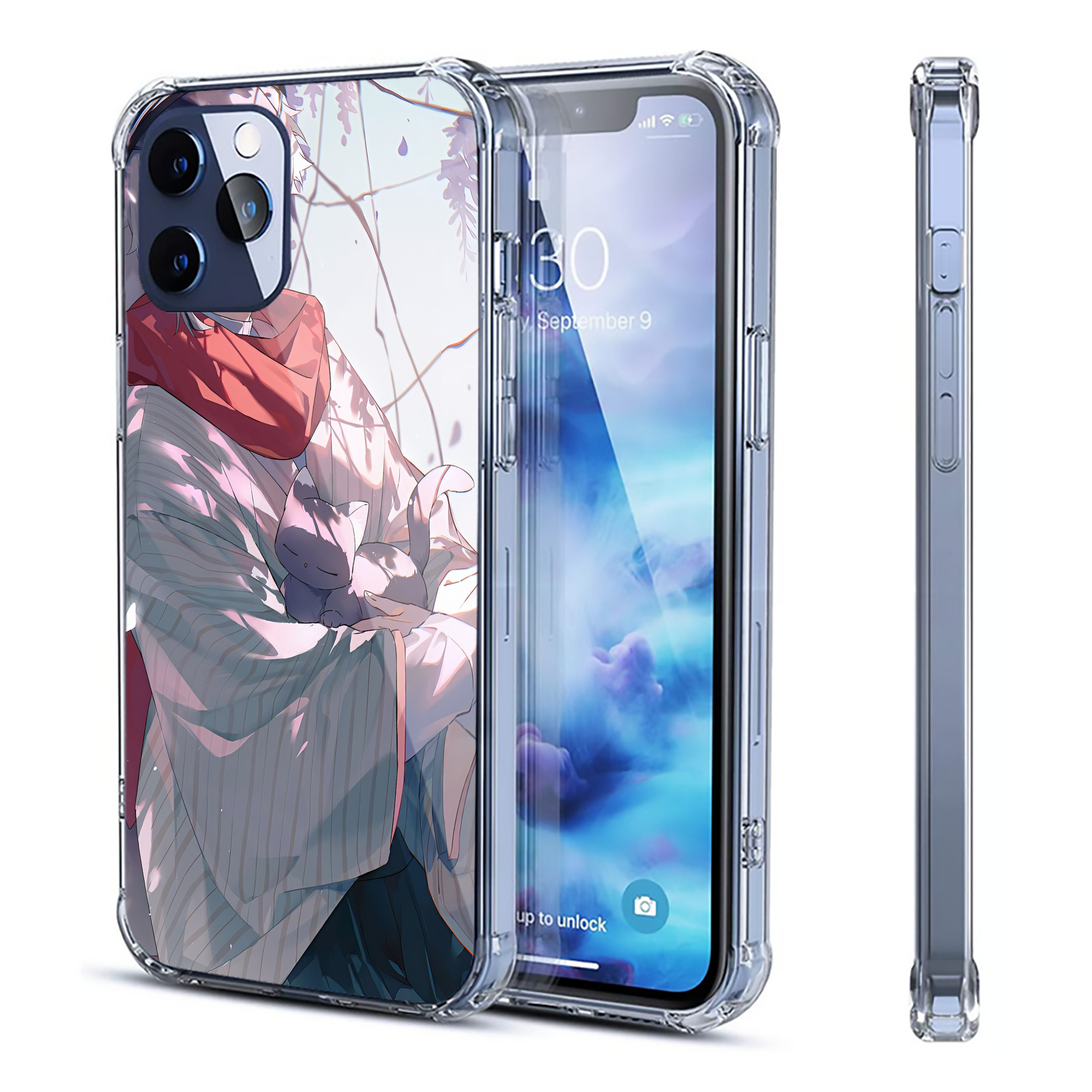 （画像用） 文豪ストレイドッグス Bungo Stray Dogs 【iPhone 12シリーズ対応】透明スマホケース（クリアソフトケース）